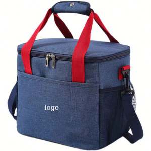 Sacs isothermes pour le déjeuner pour hommes et femmes, boîte à lunch thermique étanche, sac isotherme souple pour pique-nique en plein air avec bandoulière réglable - Product Image 6