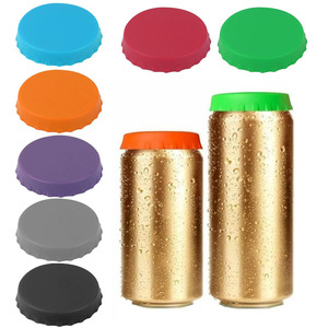 Couvercles de canettes de soda en silicone réutilisables à joint hermétique <span class=keywords><strong>personnalisé</strong></span> Couvercles de canettes de boisson en silicone de qualité alimentaire pour jus de fruits Accessoires robustes pour le <span class=keywords><strong>vin</strong></span> - Product Image 1