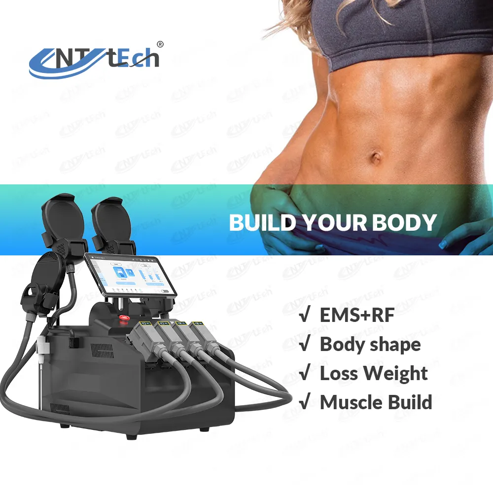 Portable 13 tesla neo 4 handles emt machine ems muscle stimulator body sculpting machine em slim rf