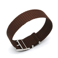 Bracelet de montre Perlon Premium 18mm 20mm 22mm 33 couleurs, bracelet de montre en Nylon avec logo gravé personnalisé