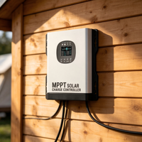 Controlador de Carga Solar MPPT Inteligente de 60A y 192V, 99% de Eficiencia Máxima, Reconocimiento Automático de Voltaje para Sistemas Solares Fuera de la Red y Sistemas de Autocaravanas