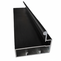 Poignée de meuble de cuisine moderne en profilé Gola, extrusion d'aluminium pour porte coulissante de placard et bordure de meuble