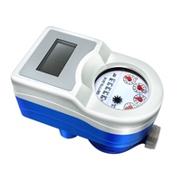 Alat Ukur Aliran Air Ultrasonik Prabayar IP68 OEM Kuningan Dial Kering Kontrol Katup Digital Kartu IC/RF