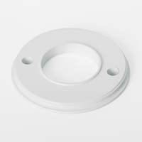 Entretoise à bride circulaire usinée CNC en alliage d'aluminium 6061 poli, base de montage pour caméra de sécurité et éclairage LED, sur mesure