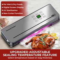 75kPa 120W 30cm 4L/min coupe-sac tuyau externe sec humide cuisine alimentaire machine sous vide soudeuse emballage alimentaire