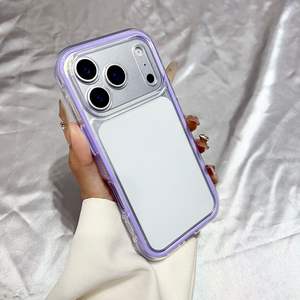 Funda para iPhone 17 Pro Max, de resina epoxi colorida, diseño dos en uno con ranura, cubierta completa a prueba de golpes. - Product Image 6