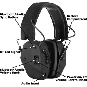 Casque à réduction de bruit active, Bluetooth <span class=keywords><strong>sans</strong></span> <span class=keywords><strong>fil</strong></span>, casque insonorisé, protection auditive, protection des oreilles pour le tir, protection des oreilles pour la tirade, protège-oreilles de sécurité - Product Image 2