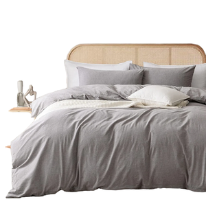 Ensemble de draps plats en tissu polyester 200TC de qualité hôtelière, couleur unie, tissage simple, écologique, de haute qualité, doux, pour toutes les saisons - Product Image 1