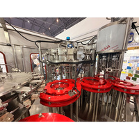 Machine de remplissage CSD professionnelle 3-en-1, équipement de mise en bouteille de soda rotatif avancé pour usine de boissons de moyenne taille