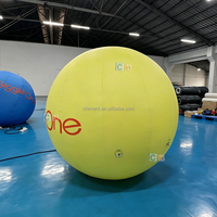Ballon publicitaire gonflable LED avec logo personnalisé, ballon gonflable au sol pour la promotion d'événements en plein air et de supermarchés