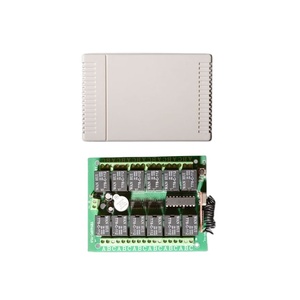 YET412PC+YET112D Commutateur de télécommande RF 12 canaux, émetteur et récepteur 433 MHz DC 12V/24V, code fixe programmable pour portes automatiques - Product Image 3