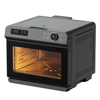 Four à vapeur multifonction électrique 20L avec contrôle numérique 1300W, nettoyage facile, rôtissage, cuisson et déshydratation
