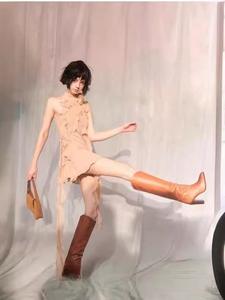 Abito da donna con scollo all'americana e con frangia a balze e dettaglio <span class=keywords><strong>Mini</strong></span>-elegante vestito da Club per feste dal negozio <span class=keywords><strong>Online</strong></span> - Product Image 5