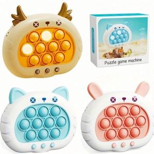 Consola de Juegos Electrónica Portátil Quick Push, Juguete Novedoso Popit de Iluminación Rápida, Juguete Antiestrés de Silicona PU en Español - Product Image 2