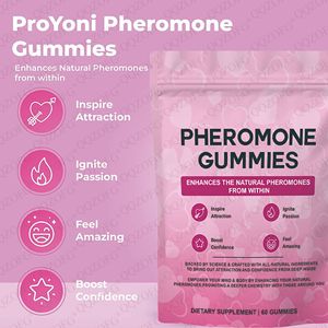 Gummies aux phéromones et à l'orme rouge pour femmes adultes, pour rehausser le charme, favoriser l'équilibre, la confiance et la dynamique sociale, saveur fraise - Product Image 5