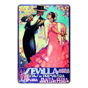 Filmplakat-Aufschlag Vintage Filme Tafel Plakette UV-druck Metallposter Wanddekoration Zinnschild für Zimmer