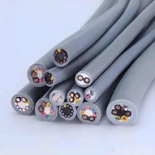 Jianglong High Flexible Robot Cable Tow Chain Cable TRVV Shielded Wire for New Energy Industrial PVC Electric TRVV Shielded Wire