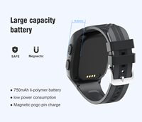 Montre connectée pour enfants avec caméra 4G, appels vidéo, carte SIM, étanche IP67, SOS, LBS, WiFi, GPS et suivi du sommeil - Vente en gros