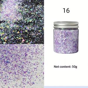 50g Pack Premium Dichroic Holographic <b>Glitter</b> <b>for</b> Christmas Decor, Party Supplies, Acrylic Charms, Gel <b>Nails</b> & Event Crafts - Product Image 3