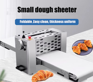 Máquina Eléctrica de Acero Inoxidable para Hacer Croissants y Tartas, Plegable, de Sobremesa, Pequeña, con Rodillo para Amasar - Product Image 6