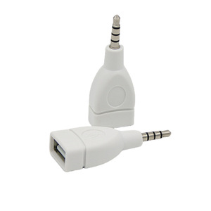 Adaptador de audio USB hembra a macho de 3,5 mm para teléfono móvil, convertidor auxiliar para coche - Product Image 1