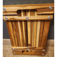 Tapis de salle de bain en bois à longueur réglable, tapis de bain antidérapant, tapis de sauna pour spa, salle de sauna, piscine, tapis de douche en teck pour intérieur et extérieur