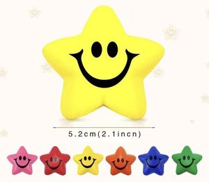 Juguete Antiestrés de Espuma de Poliuretano Personalizado con Diseño de Cara Sonriente, Bola de Descompresión Divertida y Relajante con Diseño de Estrella Suave para Niños - Product Image 5