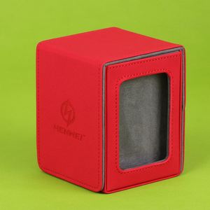 Customizable Embossed Logo Magnetic PU Card Storage <b>Box</b> for Board Games and Household Use - Product Image 2