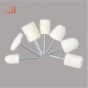 Tête <span class=keywords><strong>de</strong></span> polissage rotative en feutre TGS à tige <span class=keywords><strong>de</strong></span> 3 mm, dureté moyenne, pour le meulage du <span class=keywords><strong>verre</strong></span> et des bijoux, personnalisable OEM - Product Image 1