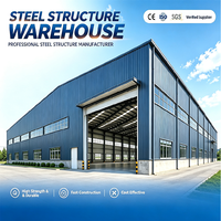 Structure en acier préfabriquée pour entrepôt à ossature portique, bâtiments industriels de stockage métallique, expert en fabrication