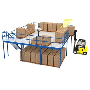Multi level industrial steel platform warehouse mezzanine storage rack mezzanine floor rack