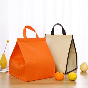 Bolsa Térmica para Almuerzo Infantil Personalizada de Tela No Tejida con Cierre de Gancho y Bucle, Bolsa Refrigerante con Diseño Impermeable Personalizado OEM - Product Image 4