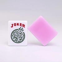 Ensemble de Mahjong Américain de Luxe pour le Divertissement, 166 Tuiles, Mélamine Haute Densité, Logo Personnalisé, Emballage en Boîte Personnalisé