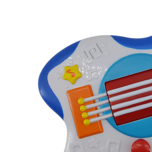Bambini batteria operato di plastica del fumetto mini musicale educativo ragazzo strumento chitarra elettrica regalo del giocattolo per i bambini - Product Image 4
