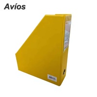 Organisateur de Bureau Personnalisé pour Fichiers, Magazines et Livres – Boîte de Rangement en Plastique avec Diviseurs pour Documents et Revues