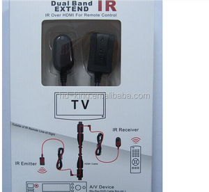 Băng tần kép 30-60KHz hồng ngoại Extender Emitter <span class=keywords><strong>Receiver</strong></span> Kit IR từ xa cho HDMI <span class=keywords><strong>Transmitter</strong></span> Cáp ẩn từ xa hệ thống nhựa - Product Image 6