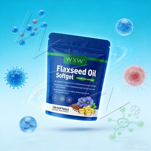 Cápsulas de Aceite de Linaza Orgánico de 1000 mg, Suplemento Herbal Diario para la Salud del Corazón, Cerebro, Piel y Funciones Cognitivas en Adultos - Product Image 3