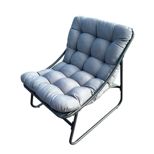 Juego de 2 sillas y mesa <span class=keywords><strong>Bistro</strong></span> modulares para exteriores con cojines de felpa Gris Pizarra - Product Image 2