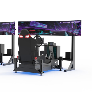 Cockpit de simulation de course Pengxing 4DOF avec plateforme de mouvement à cadre en aluminium et pavé tactile - Product Image 1