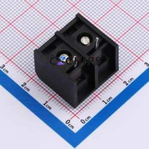 MXHB9500-9.5-02P-BK01-Cu-S-A Barrier Terminal Block Through hole,P=9.5mm Connector Three Sides 9.5mm 1x2P Straight Pin - Product Image 2