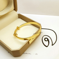 Trèfle fin à quatre feuilles plaqué or 24k Bracelet à breloques en laiton pour dames Fabrication de bijoux en vrac Bracelet réglable en laiton