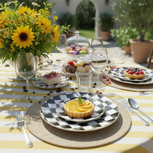 Service de table en céramique de luxe peint à la main, assiettes en porcelaine à bord doré, vaisselle en porcelaine fine, plats de <span class=keywords><strong>cuisine</strong></span> en porcelaine fine, vente en gros - Product Image 5