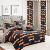 Nouveau design du fournisseur vérifié, ensemble de draps de lit à fleurs imprimées en 3D, rideau à œillets, rideau et drap de maison, technique de tissage