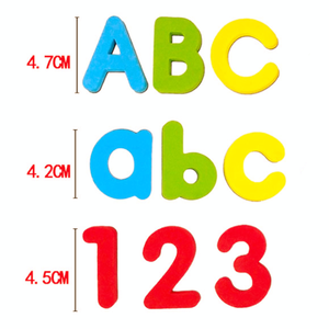 Personajes Magnéticos Reutilizables <span class=keywords><strong>de</strong></span> EVA <span class=keywords><strong>de</strong></span> 4cm X 5cm para Educación Bilingüe, Práctica <span class=keywords><strong>de</strong></span> Letras y Números en Inglés y Español, Regalo para el Hogar - Product Image 3