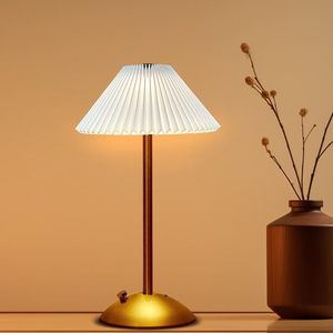 Modern Restaurant Hotel Desk <b>Lamp</b> Metal Cordless Charging Decorative <b>Lighting</b> 2w Touch <b>Led</b> Table <b>Lamp</b> - Product Image 1