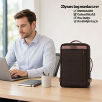 Sac à dos pour ordinateur portable imperméable en polyester avec compartiment pour ordinateur portable, unisexe, 0,62 kg, sac à dos de voyage d'affaires