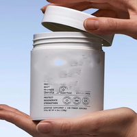 Bocaux en plastique pour animaux de compagnie écologiques et givrés personnalisés pour crème cosmétique et lotion