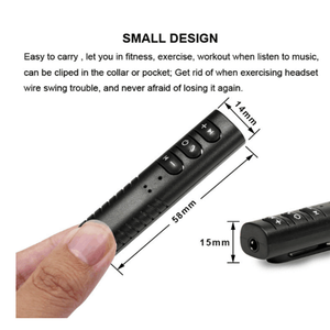 2024 HG Offre Spéciale de voiture 3.5mm Aux sans fil 90mah adaptateur bluetooth mains libres pour casque - Product Image 5