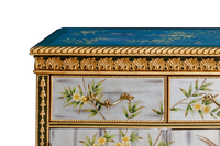 Armoire d'angle de couloir courbée en bois doré et noir, design Antique, Table de fin avec meubles d'art oriental