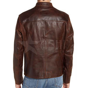 แจ็กเก็ตขนเป็ดสำหรับผู้ชายแฟชั่นสไตล์ไฮสตรีทสไตล์ฤดูหนาวน้ำหนักเบาอุ่นด้วยหนังวัวคุณภาพสูงหนัง PU ดีไซน์ใหม่ - Product Image 3